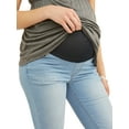 thumbnail image 3 of Oh! Mamma Maternity Women's Straight Leg Jeans with Full Panel (Women's & Women's Plus), 3 of 3