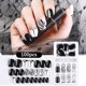thumbnail image 2 of Vogacara 1 Juego de uñas sin pegamento de longitud media estilo cuadrado prensa mate en envolturas de cobertura completa suministros de salón kit de Juegos de manicura Siete Vogacara CE011881-07B, 2 of 6
