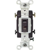 Leviton Toggle Switch Double Pole 20 Amp Brown Csa Boxed