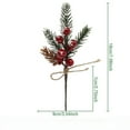 thumbnail image 2 of TIELUTT Arrangement d'Aiguilles avec Fruits Rouges et Flocons de Neige – Fleurs de la Saint-Valentin Arrangements Floraux d'Hiver Guirlande de Fleurs pour Mariages Œillets Fleurs en Vrac, 2 of 7