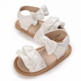 thumbnail image 5 of Otqutp Summer Sandals for Kids Baby Toddler Girls PU Leather Soft Open Toe Summer Sandals Flower Princess Flat Shoes for Summer Flat Sole Shoes, 5 of 6