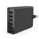 thumbnail image 2 of Cargador de red USB de 6 puertos y 60 W - Cargador de pared con tecnología PowerIQ, Adaptador de viaje para smartphones y tablets: iPhone, iPad, Samsung y otros Rojo Verde, 2 of 5