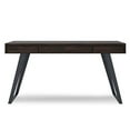 thumbnail image 4 of SIMPLIHOME Lowry SOLID WOOD and Metal Modern Industrial 54 inch Wide Home Office Desk, Writing Table, Workstation, Study Table Furniture in Distressed Golden Wheat with 2 Drawerss, 4 of 5