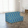 thumbnail image 4 of Pop Art Foldable Mattress, Hipster Banana Repetition, 74.8" x 39.4", Cobalt Blue Mustard, by Ambesonne, 4 of 6