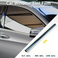 thumbnail image 3 of Película de Tintado para Ventanas de Coche Nano Cerámico Único Bargains VLT 56% IRR 48% UVR 62% Azul Profundo 6.56ft x 11.8in Película de Privacidad 2mil PET 1 Pcs, 3 of 7