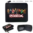 thumbnail image 1 of Virtual World ROBLOX billetera de PU con cremallera periférica, monedero de medio pliegue, billetera de cambio corto, bolsa para tarjetas, bolso escolar para niños, 1 of 3