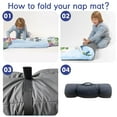 thumbnail image 5 of Custom Name Toddler Nap Mat for Boys Girls-Fun Dinosaur Theme, Personalized Kids Sleeping Bag with Pillow and Blanket Set for Preschool, Daycare, and Kindergarten, Soft & Comfortable and Easy Roll-Up, 5 of 8