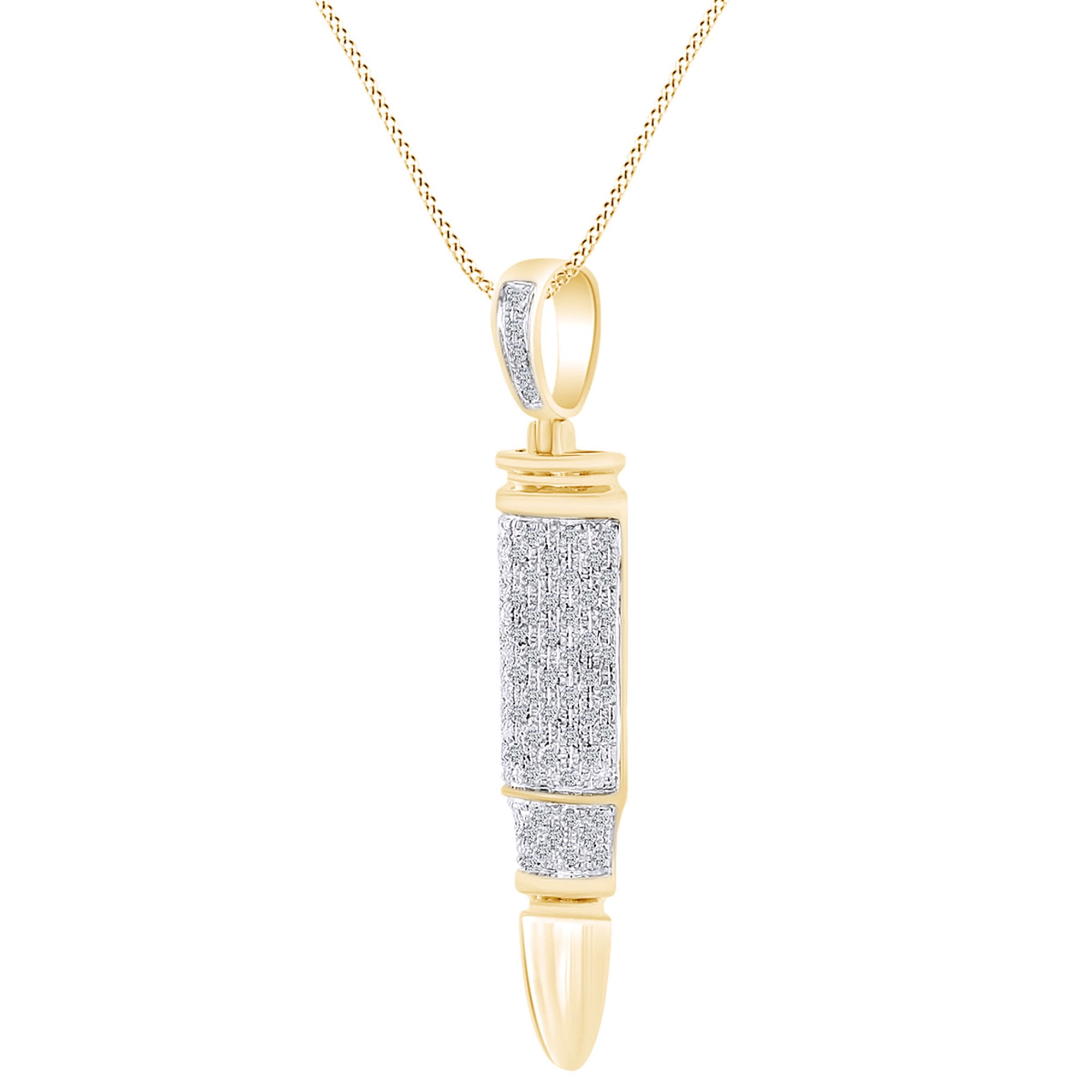Diamond bullet pendant Clearance
