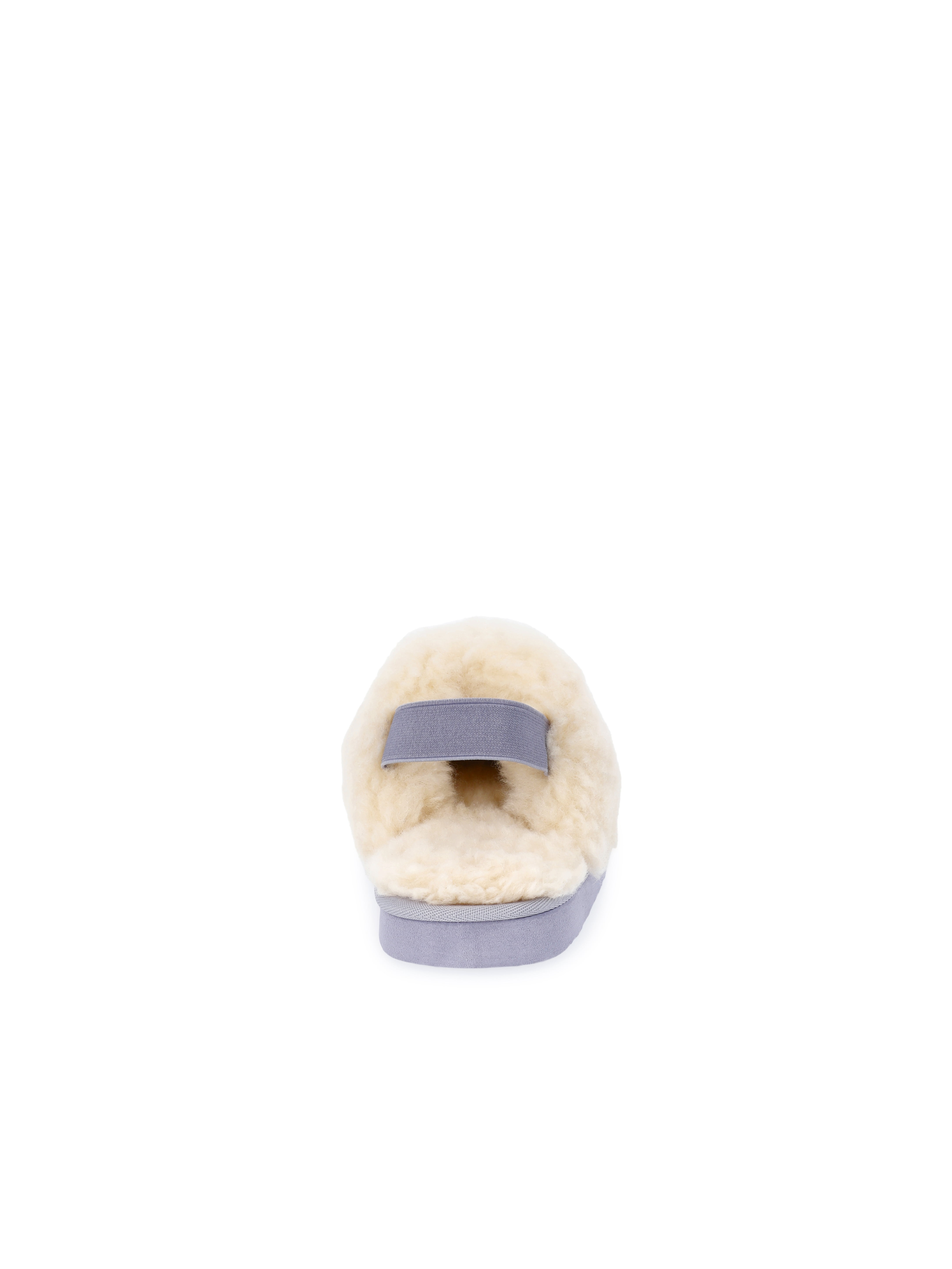 Pawz Girls Faux Shearling Slippers with Slingback Strap