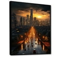 thumbnail image 2 of Designart "Mexico City In Future A Beautiful Cityscape" Cityscapes Floater Framed Wall Art Living Room, 2 of 7