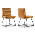 thumbnail image 2 of Set of 2 Alen Beige Fabric Dining Chair Wing Chair with Tufted Buttons and Nail Heads, 2 of 5