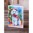 thumbnail image 2 of Poodle Christmas Greeting Cards Pack of 8 7 in x 5 in, 2 of 3