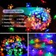 thumbnail image 4 of Luces LED de cadena solares impermeables 50 para exteriores JAMW multicolor, 4 of 5