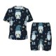 thumbnail image 1 of Balery Gnome and Snowflakes Conjunto de Pijama Infantil de Manga Corta con Estampado – Ropa de Dormir de Algodón Suave-Small, 1 of 6