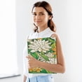 thumbnail image 6 of Elegance Flowers Pattern 12.4x10.6in PVC Round Ring Binder, D-Ring 3-Hole, Metal Clip, 200 Sheets, 6 of 10