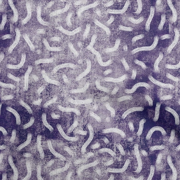oneOone Viscose Chiffon Purple Fabric Brush Stroke Fabric For Sewing Printed Craft Fabric By The Yard 42 Inch Wide