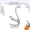 thumbnail image 2 of Swan Shaped Stainless Steel Kitchen Coffee Tableware Set Fork Spoon Stand Holder Heart shaped, 2 of 5