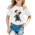 thumbnail image 3 of Hiiyo Big Girls Graduation Graphic Tee Cartoon Short Sleeve Crew T-Shirt, Sizes 3-13, 3 of 3