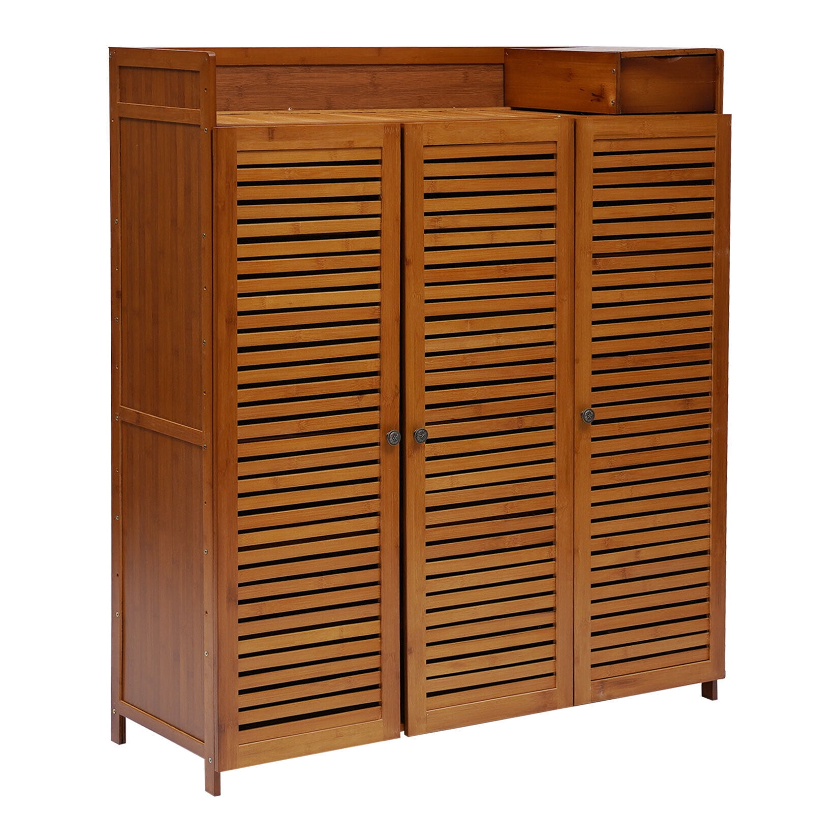 Wood Shoe Storage Rack Entryway Shoe Cabinet Shoe Organizer Closet Cabinet