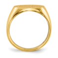 thumbnail image 2 of Solid 14k Yellow Gold 12.5x16mm Open Back Men's Engravable Monogram Signet Ring Band Size 12, 2 of 6