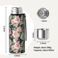 thumbnail image 7 of 20 Oz Pioneer Flower Coffee Tumbler Double Wall Insulated Stainless Steel Water Bottle | Metal Reusable Thermoses Flask with Cup Cap | Leak & Sweat Proof with Anti-Dust Lid, 7 of 7