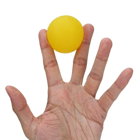 Premium Hand Exercise Balls Silicone Massage Therapy Grip Ball for Carpal Tunnel Pain Relief Therapy for Arthritis Physical Therapy Hand Strengthener Stress Relief[Yellow]