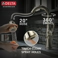 thumbnail image 6 of Delta 9997-Dst Cassidy Pull-Down Bar/Prep Faucet - Lumicoat Arctic Stainless, 6 of 7