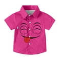 thumbnail image 4 of Piuwrlz 6 Years Boys Short polo Sleeve Toddler Funny Graphic Shirts Tops Pocket Pullover T Shirts Hot Pink Size 6 Years, 4 of 9