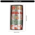 thumbnail image 5 of 5Rolls Flower Tape 15mmX2M Decorative Tape Aesthetic PET Tape for Scrapbooking Journal Notebook Album Phone Packaging, 5 of 20