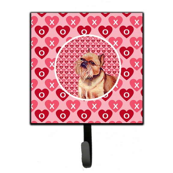 Carolines Treasures LH9134SH4 Brussels Griffon Hearts Love and Valentines Day Portrait Leash or Key Holder Single Hook