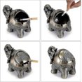 thumbnail image 2 of Cenicero a prueba de viento de elefante con tapa Cenicero de metal de mesa (bronce), 2 of 5