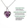 thumbnail image 6 of Perfect Memorials Hold My Heart Amethyst Cremation Jewelry, 6 of 6