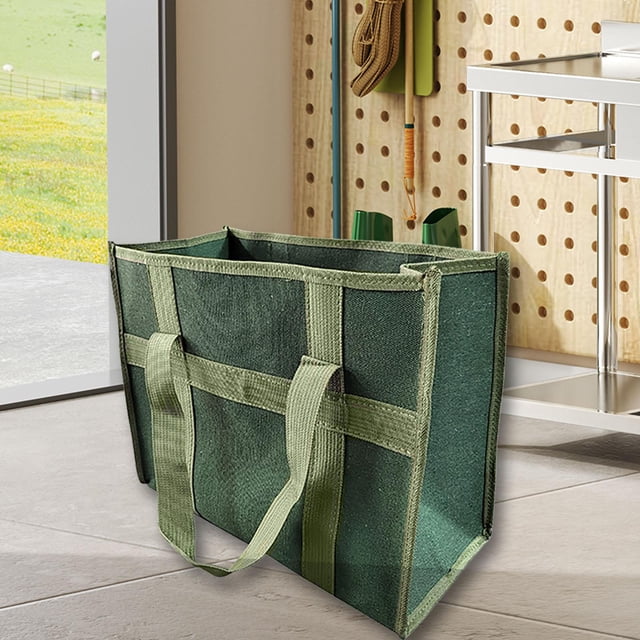Bolsa de Herramientas Abierta Sharpla Lona 43cmx32cmx21cm Verde Oscuro