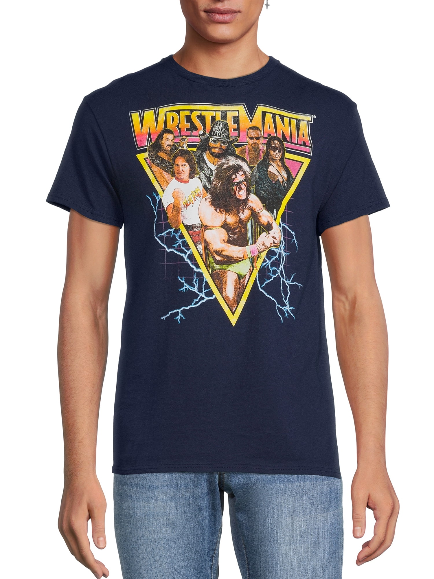WWE Men's & Big Mens Wrestlemania Graphic Tee Shirts, 2-Pack, Sizes S-5XL