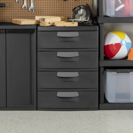 Sterilite 4 Drawer Unit, Flat Gray - Best Garage Shelves ...