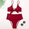 thumbnail image 6 of Afdoent Womens Tankini Bathing Suits Women's Swimwear Tankini Set Two Piece Bikini With V Neck High Waisted Bathing Suit For Beach Pool Bathing Suit For Vacation, 6 of 7