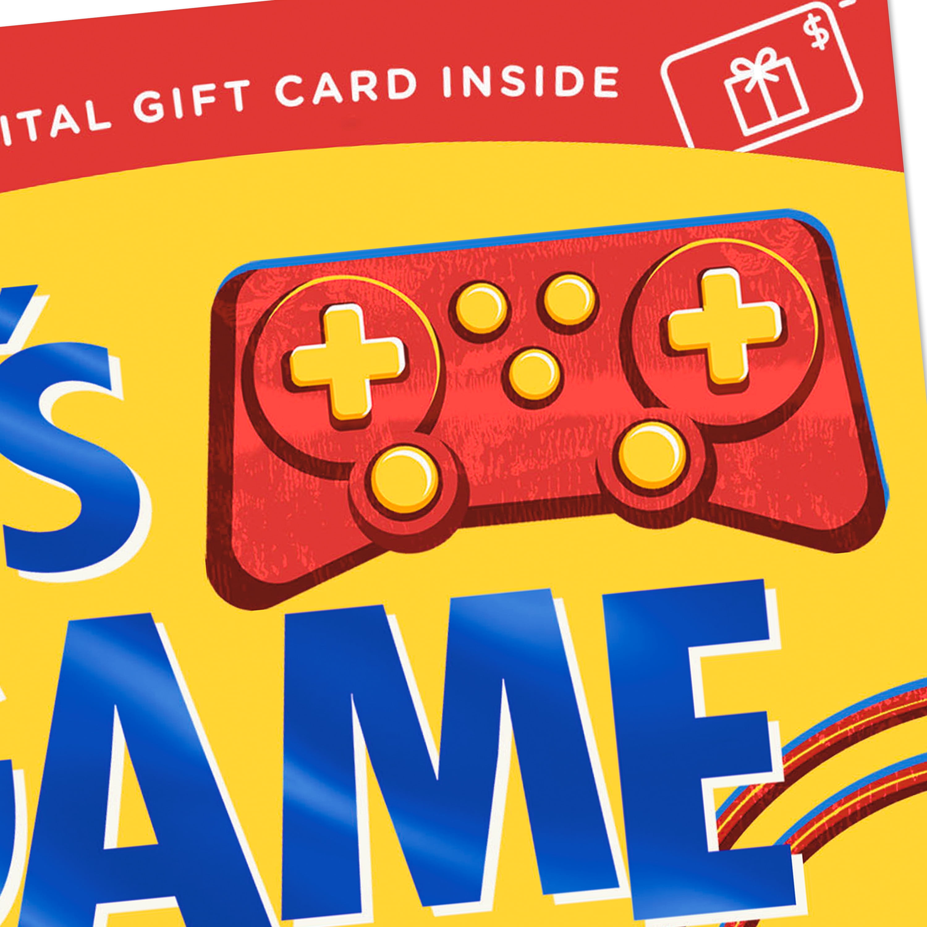 Hallmark Gift Card Greeting Birthday Card for Kids (Game On)