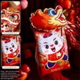 thumbnail image 2 of 2024 Dragon Year Chinese New Year Fabric Red Envelope Spring Festival Children'S New Year Money Red Envelope G, 2 of 5