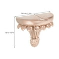thumbnail image 2 of OUNONA Estante De Pared Dorado De Resina Con Estilo Europeo Para Espacios Interiores Y Exteriores, 2 of 7