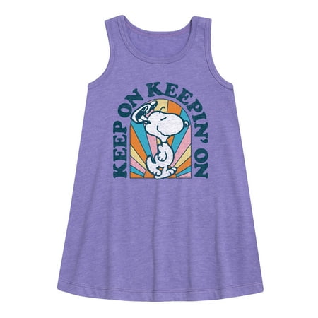 

Peanuts - Keep On - Toddler and Youth Girls A-line Dress