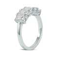 thumbnail image 2 of SZUL Women's 1 Carat TW Emerald Cut Five Stone Lab Grown Diamond Wedding Anniversary Ring 14K White Gold, 2 of 5