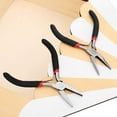 thumbnail image 4 of Jewelry Making Flat Nose Pliers, 5 Inch, Black, 4 of 5