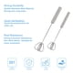 thumbnail image 3 of 2uds Batidor de Huevo Unique Bargains Inoxidable Acero Globo Mezclador Cocina Utensilio, 3 of 7
