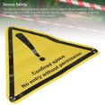 thumbnail image 4 of Isolation Lock Warning Sign, Triangle Lockout Tagout Sign Triangle  for Dangerous Places, 4 of 7