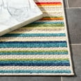 thumbnail image 5 of SAFAVIEH Cabana Fedelma Striped Indoor/Outdoor Area Rug, Ivory/Green, 6'7" x 6'7" Square, 5 of 8