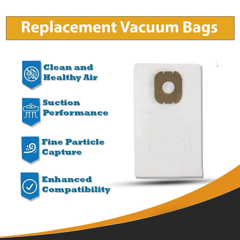 Replacement Part For Hoover Type K Paper Bags 4010028K [5 Pack 15 Bags]