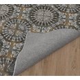 thumbnail image 3 of WATERCOLOR MEDALLION CHARCOAL Office Mat By Kavka Designs, 3 of 5