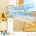 thumbnail image 2 of EUDIDV Hand Held Fan Rechargeable Style Handheld Small Fan A Must-have Little Gadget For Summer Outings Phone 5-leaf Fan Blades Provide Strong Supply The Can Be Used In Multiple Scen USB Fan Portable, 2 of 5