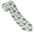 thumbnail image 4 of Goofa Mallard Ducks Wild Birds Pattern Men's Necktie Classic Silk Tie Woven Jacquard Neck Ties Necktie for Business and Wedding Formal Neckties, 4 of 8