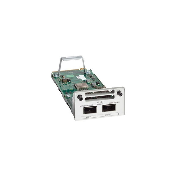Cisco Catalyst 9300 2 x 40GE Network Module, Spare - For Optical NetworkOptical Fiber40 Gigabit Ethernet - 40GBase-X - 2 x Expansion Slots - QSFP  - Plug-in Module